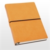 Notesbog - Notesbøger orange italiensk kunstlæder model Portofino